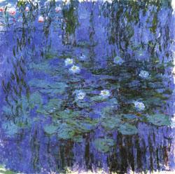 Claude Monet Blue Water Lilies Norge oil painting art